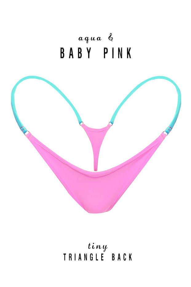 Aqua Strings Triangle Bottoms