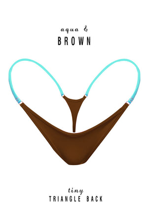 Aqua Strings Triangle Bottoms