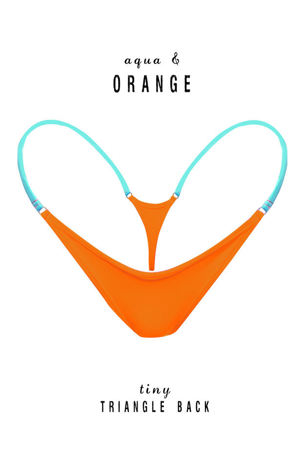 Aqua Strings Triangle Bottoms