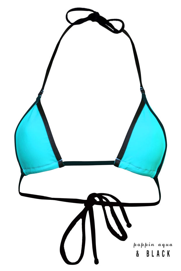 Black Trim Triangle Top