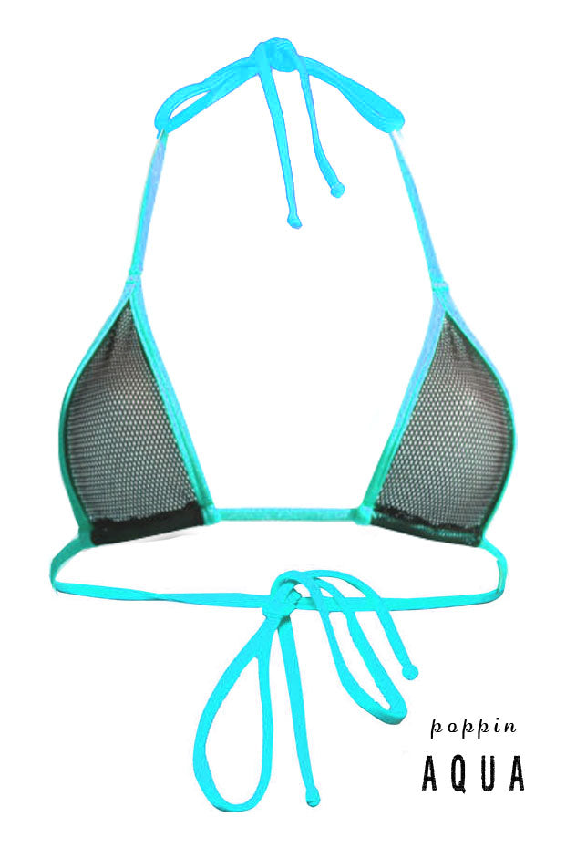 Fishnet Triangle Top