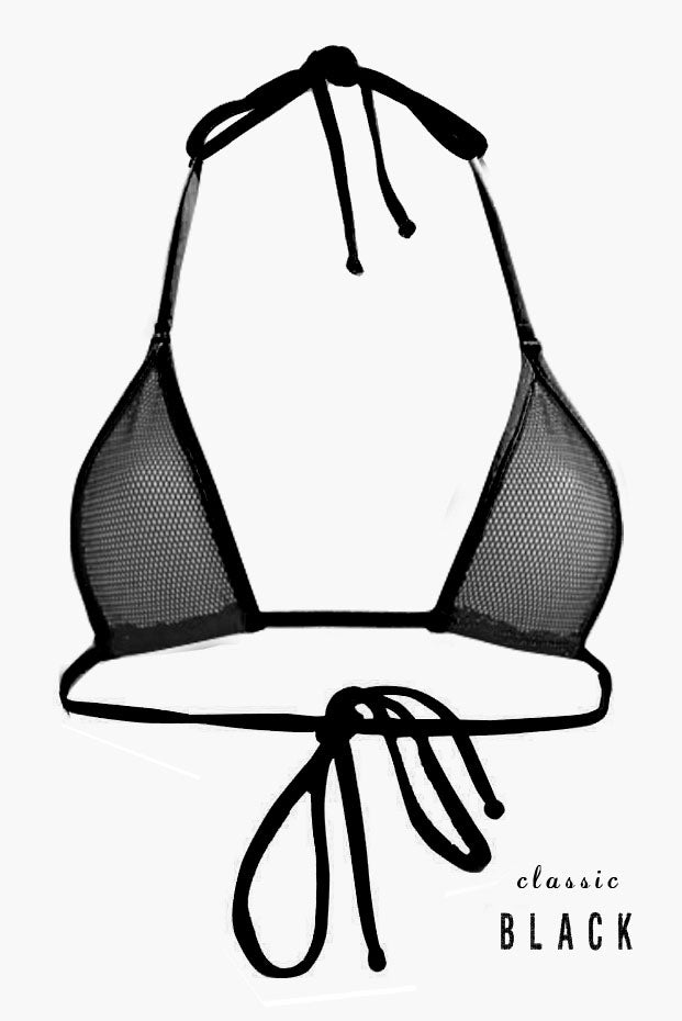 Fishnet Triangle Top