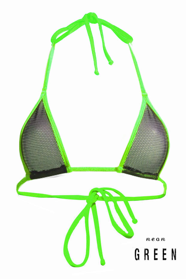 Fishnet Triangle Top