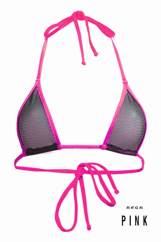 Fishnet Triangle Top