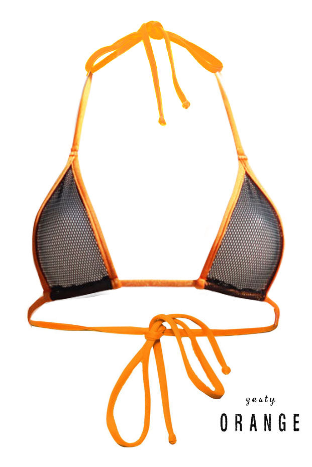 Fishnet Triangle Top