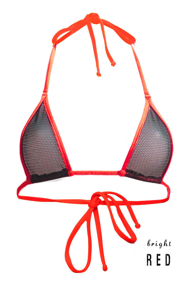 Fishnet Triangle Top
