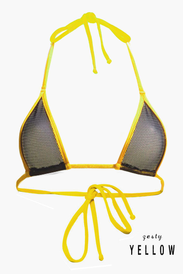 Fishnet Triangle Top