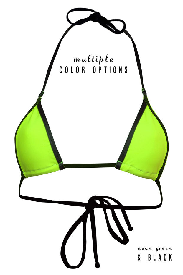 Black Trim Triangle Top