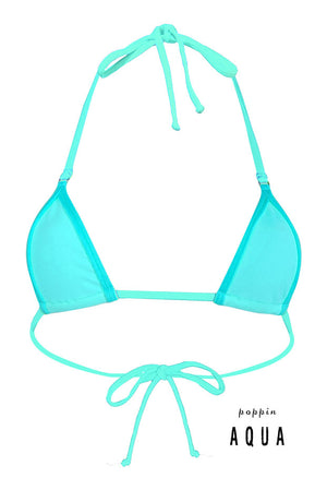 Aqua Strings Triangle Top