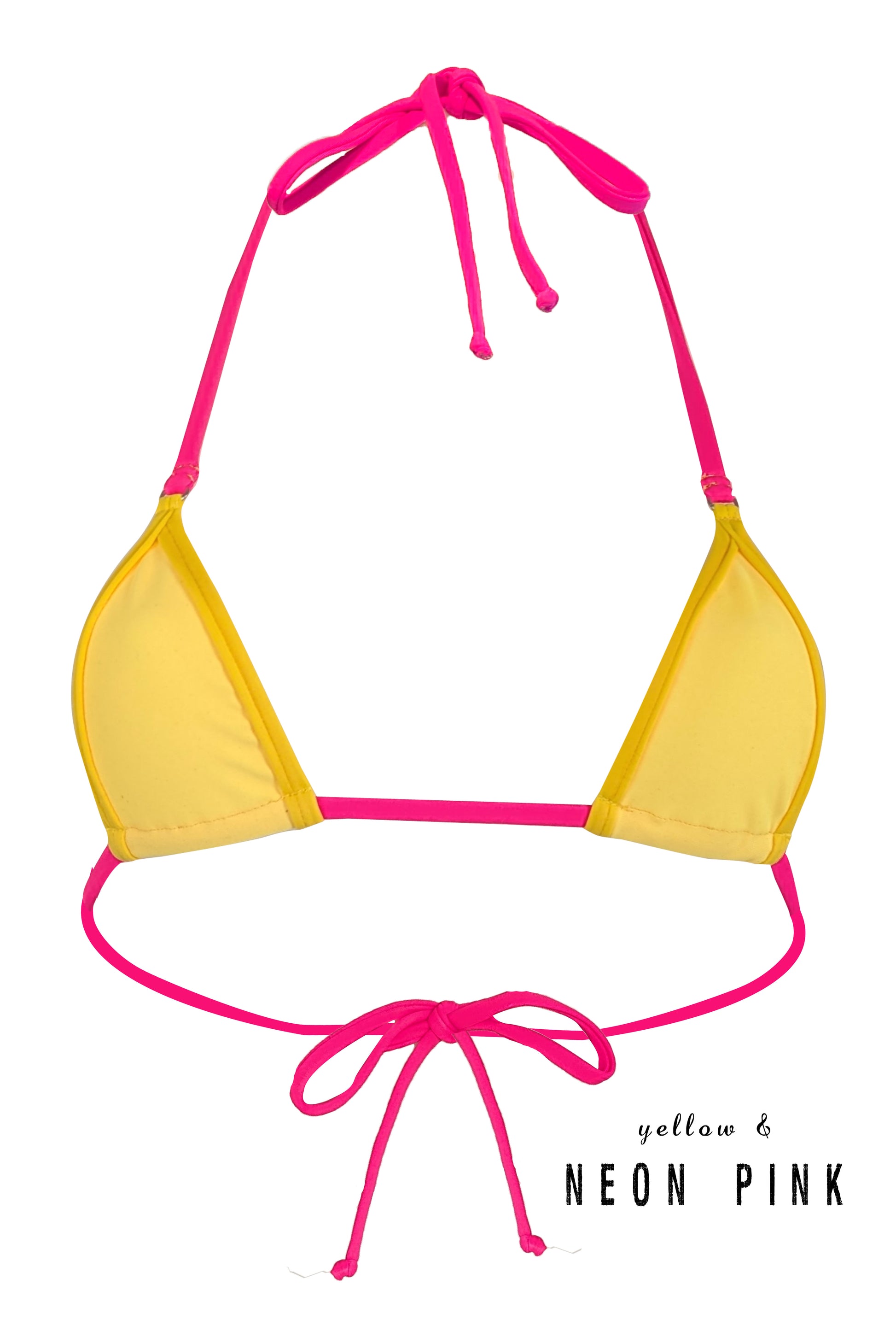 Neon Pink Triangle Top