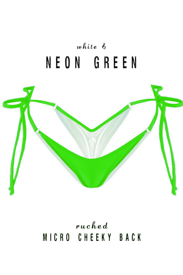 White Micro Cheeky Bottoms