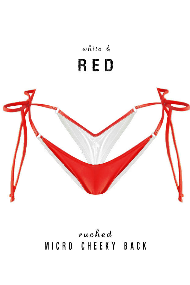 White Micro Cheeky Bottoms