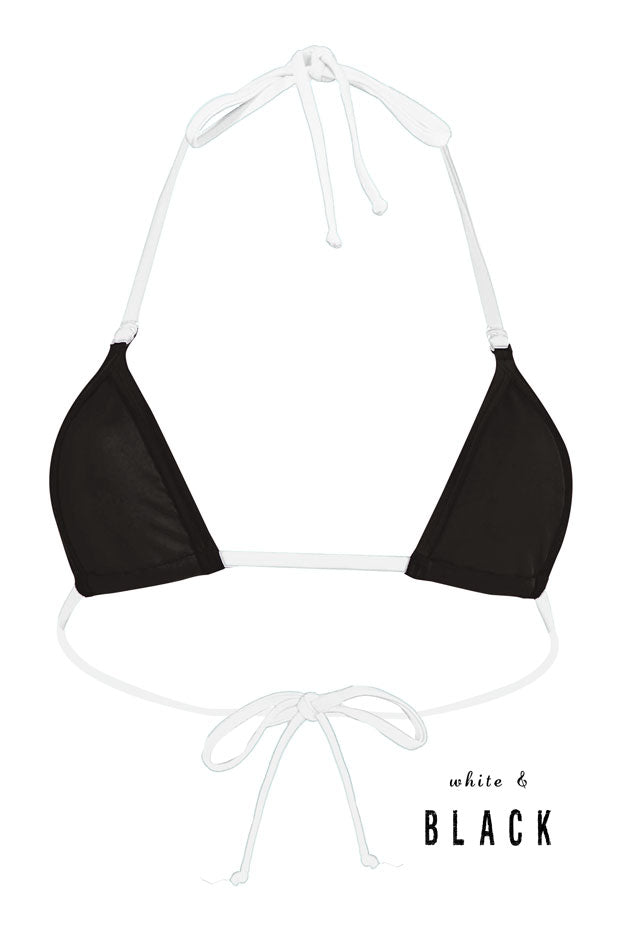 White Strings Triangle Top