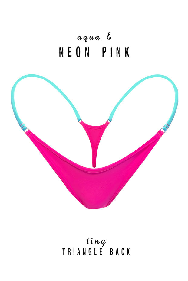 Aqua Strings Triangle Bottoms