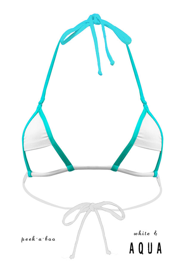 White Peek-a-Boo Top