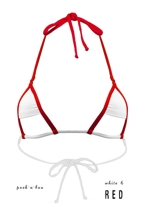 White Peek-a-Boo Top