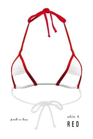 White Peek-a-Boo Top
